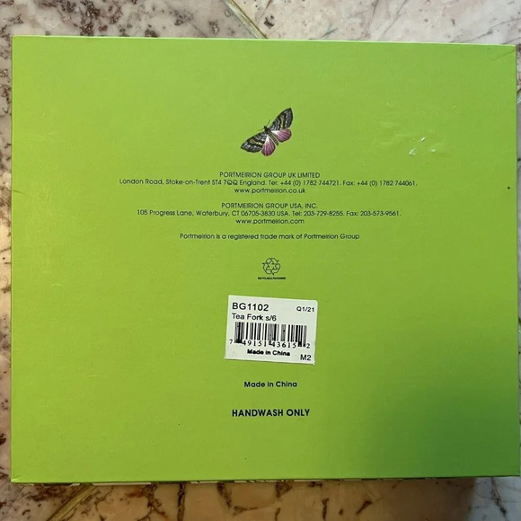 NEW Portmeirion Botanic Garden Set of 6 Pastry Fork - Picture 3 of 3